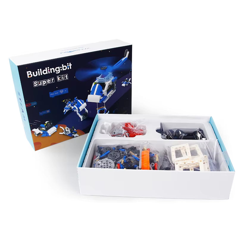 Building:Bit Super Kit 16-In-1 Programmable Building Block Kit Based on Micro:Bit Programming Projects for Children Gift