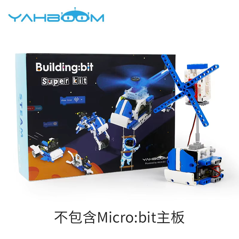 Building:Bit Super Kit 16-In-1 Programmable Building Block Kit Based on Micro:Bit Programming Projects for Children Gift