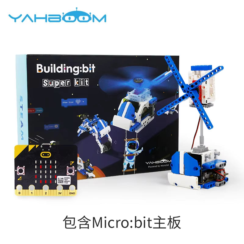 Building:Bit Super Kit 16-In-1 Programmable Building Block Kit Based on Micro:Bit Programming Projects for Children Gift