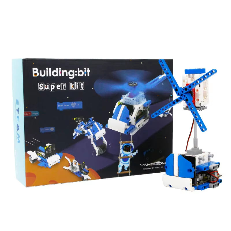 Building:Bit Super Kit 16-In-1 Programmable Building Block Kit Based on Micro:Bit Programming Projects for Children Gift