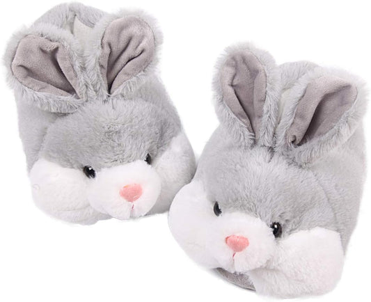 Classic Bunny Slippers for Women Funny Animal Novelty Slippers for Adults Cute Plush Rabbit Bedroom Slippers